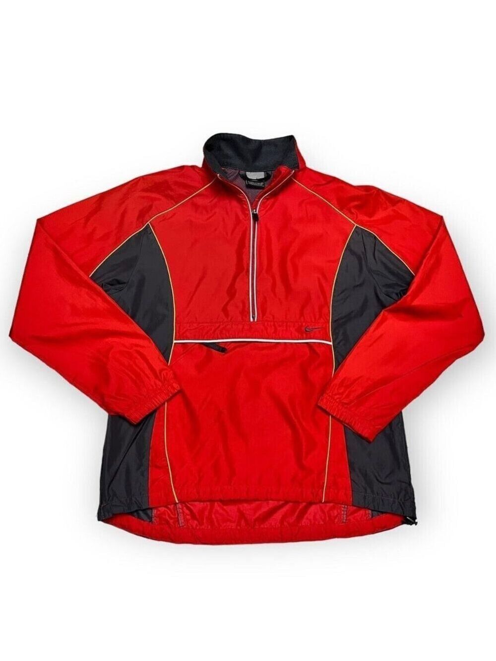 Nike Running Orange Half Zip Lightweight Designer Activewear Jacket - Womens XS